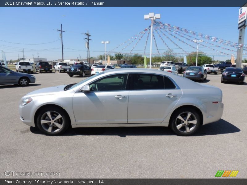 Silver Ice Metallic / Titanium 2011 Chevrolet Malibu LT