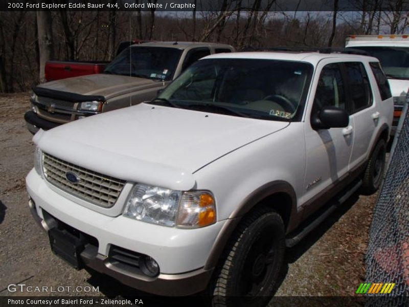 Oxford White / Graphite 2002 Ford Explorer Eddie Bauer 4x4