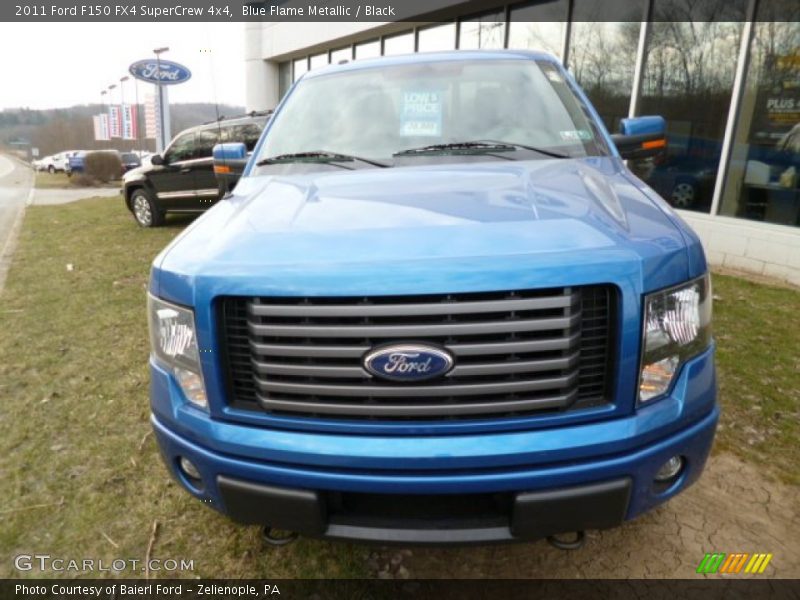 Blue Flame Metallic / Black 2011 Ford F150 FX4 SuperCrew 4x4