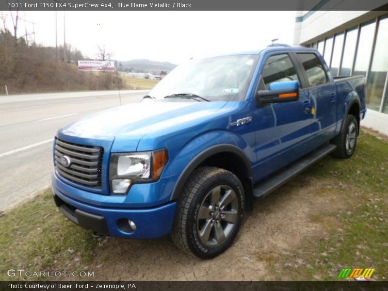 Blue Flame Metallic / Black 2011 Ford F150 FX4 SuperCrew 4x4