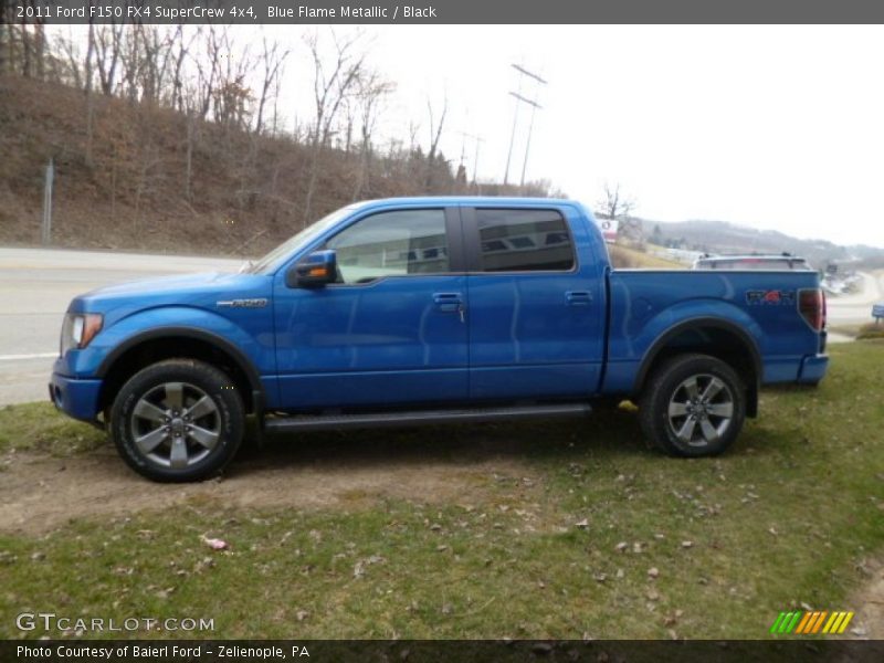 Blue Flame Metallic / Black 2011 Ford F150 FX4 SuperCrew 4x4
