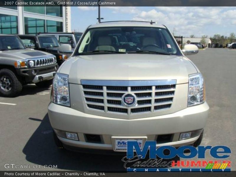 Gold Mist / Cocoa/Light Cashmere 2007 Cadillac Escalade AWD