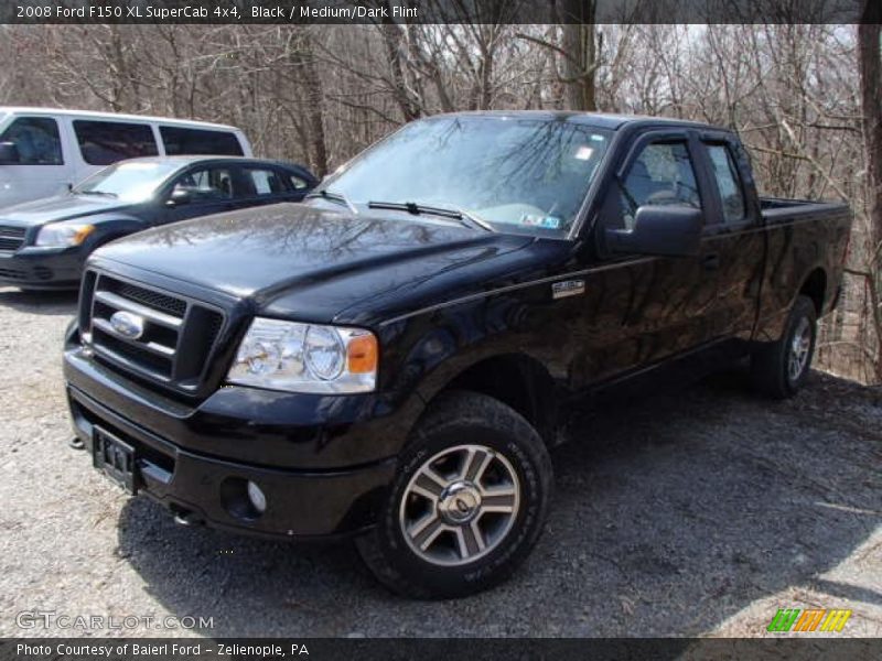 Black / Medium/Dark Flint 2008 Ford F150 XL SuperCab 4x4