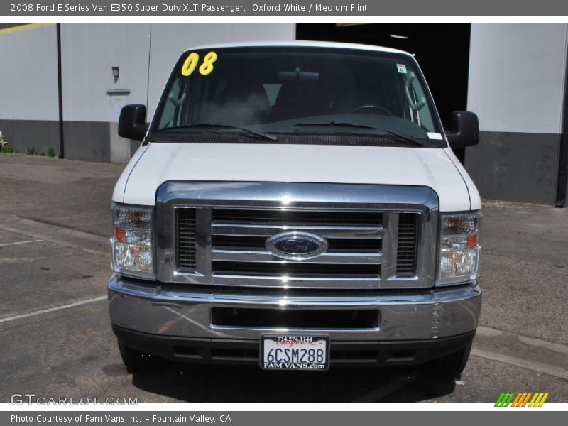 Oxford White / Medium Flint 2008 Ford E Series Van E350 Super Duty XLT Passenger