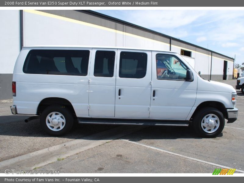 Oxford White / Medium Flint 2008 Ford E Series Van E350 Super Duty XLT Passenger