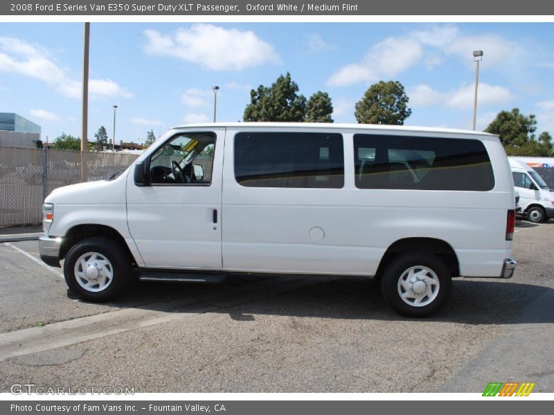 Oxford White / Medium Flint 2008 Ford E Series Van E350 Super Duty XLT Passenger