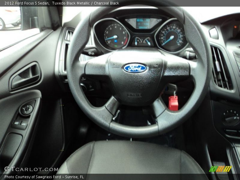 Tuxedo Black Metallic / Charcoal Black 2012 Ford Focus S Sedan