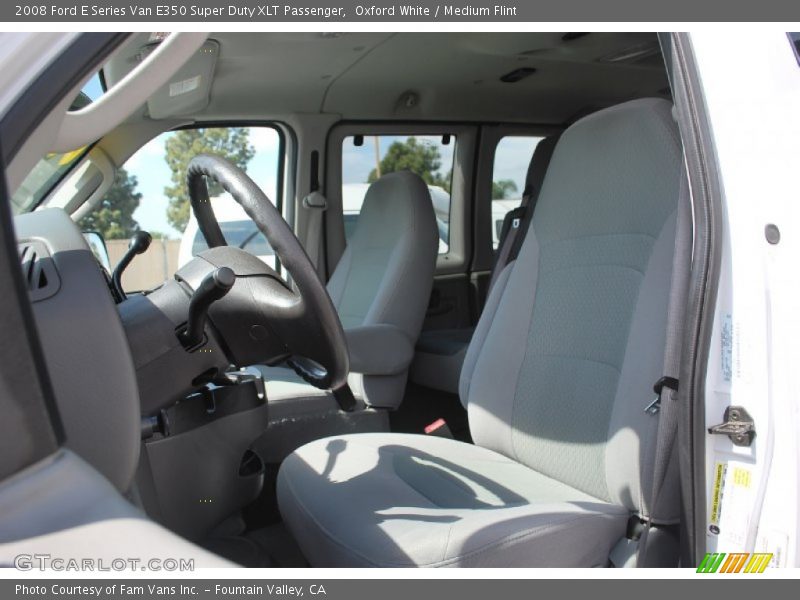Oxford White / Medium Flint 2008 Ford E Series Van E350 Super Duty XLT Passenger