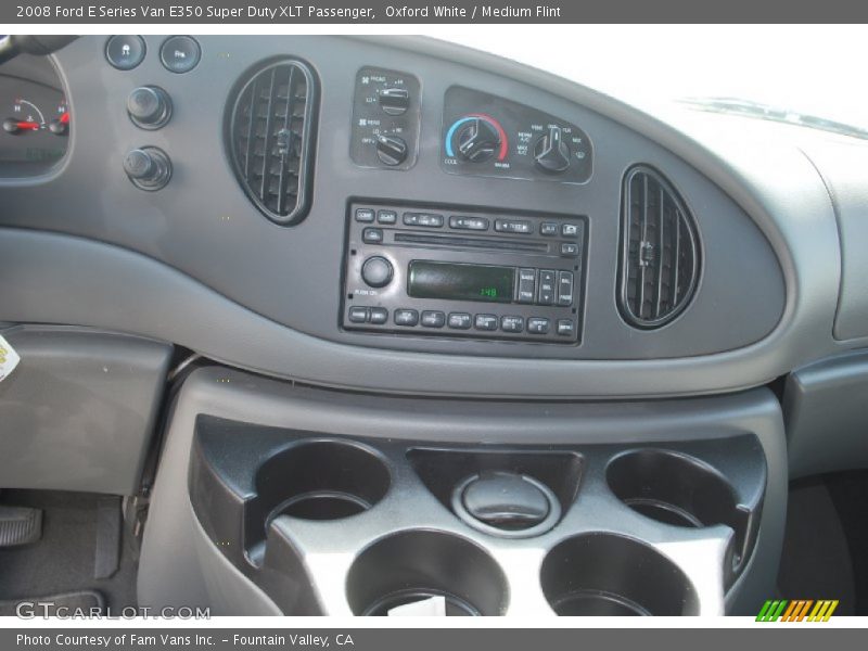 Oxford White / Medium Flint 2008 Ford E Series Van E350 Super Duty XLT Passenger