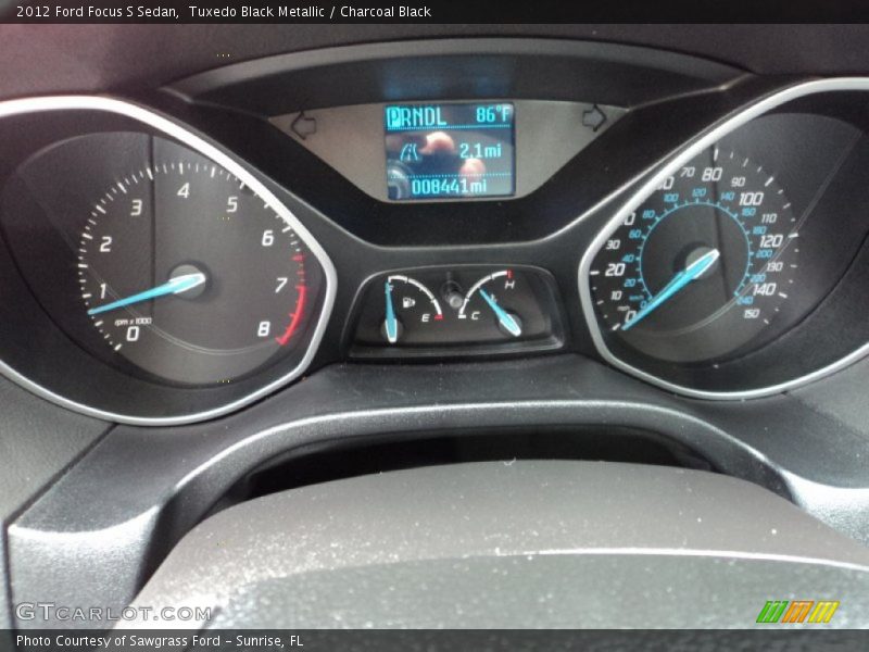 Tuxedo Black Metallic / Charcoal Black 2012 Ford Focus S Sedan