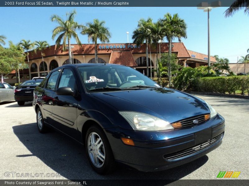 Twilight Blue Metallic / Medium Graphite 2003 Ford Focus SE Sedan