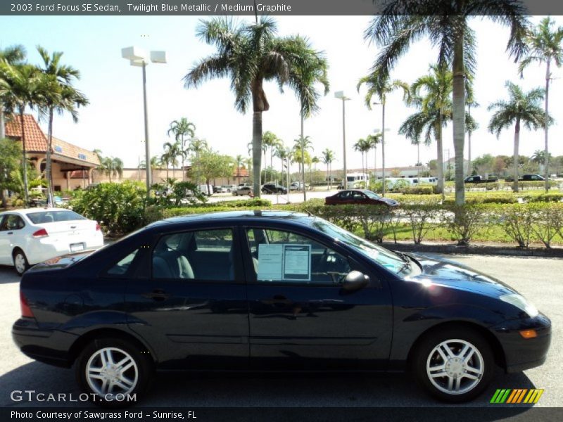 Twilight Blue Metallic / Medium Graphite 2003 Ford Focus SE Sedan