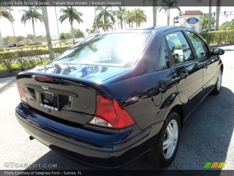 Twilight Blue Metallic / Medium Graphite 2003 Ford Focus SE Sedan