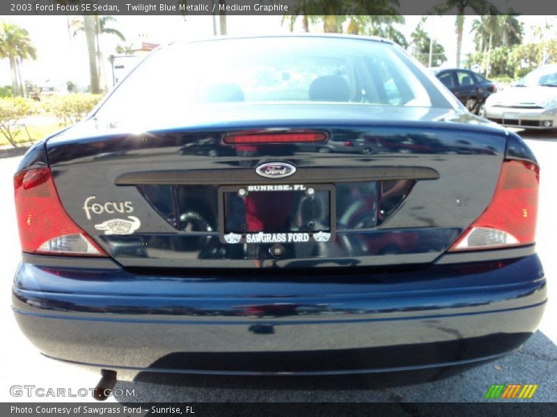 Twilight Blue Metallic / Medium Graphite 2003 Ford Focus SE Sedan