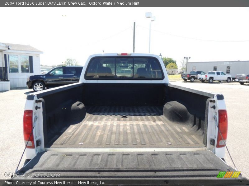 Oxford White / Medium Flint 2004 Ford F250 Super Duty Lariat Crew Cab