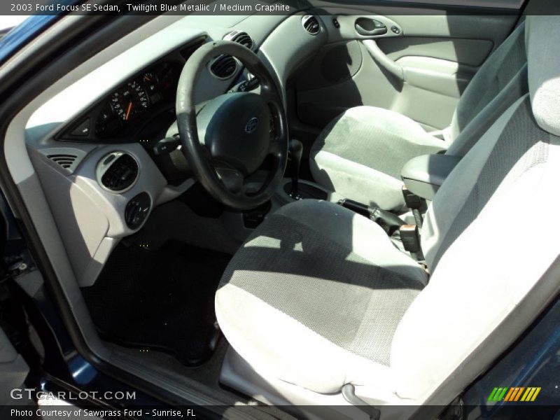 Twilight Blue Metallic / Medium Graphite 2003 Ford Focus SE Sedan