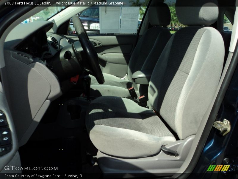 Twilight Blue Metallic / Medium Graphite 2003 Ford Focus SE Sedan