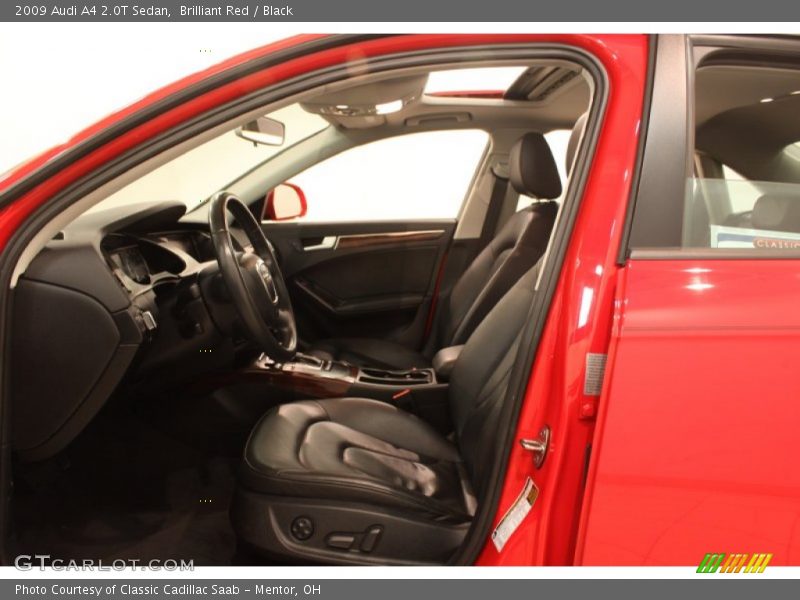 Brilliant Red / Black 2009 Audi A4 2.0T Sedan