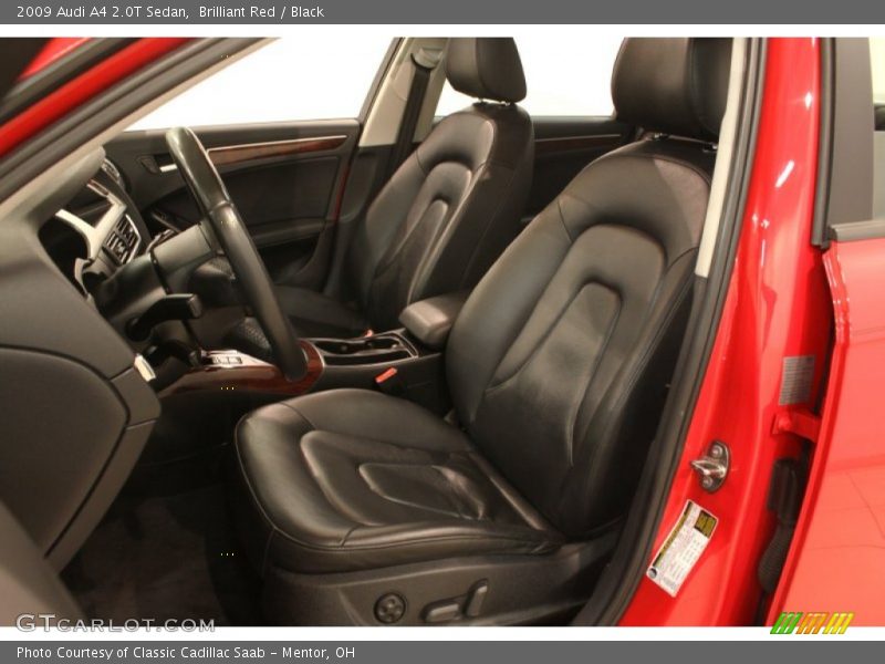 Brilliant Red / Black 2009 Audi A4 2.0T Sedan