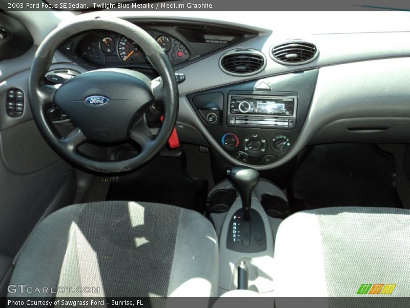Twilight Blue Metallic / Medium Graphite 2003 Ford Focus SE Sedan
