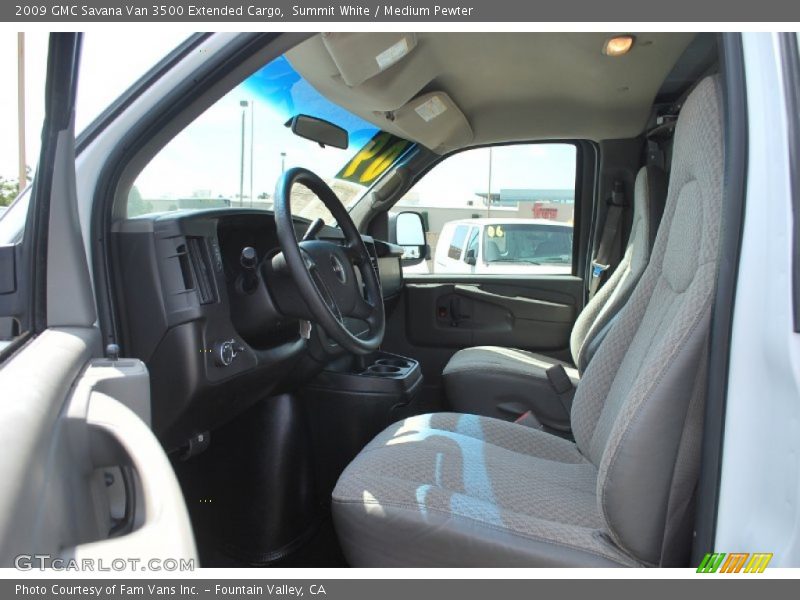 Summit White / Medium Pewter 2009 GMC Savana Van 3500 Extended Cargo