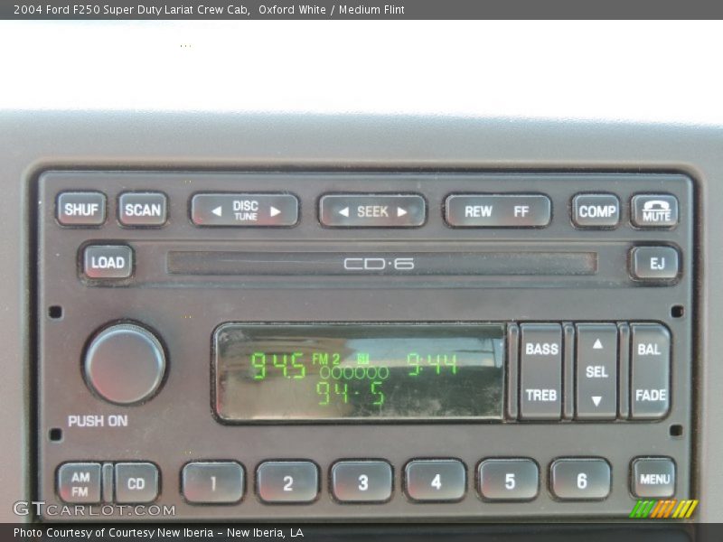 Oxford White / Medium Flint 2004 Ford F250 Super Duty Lariat Crew Cab