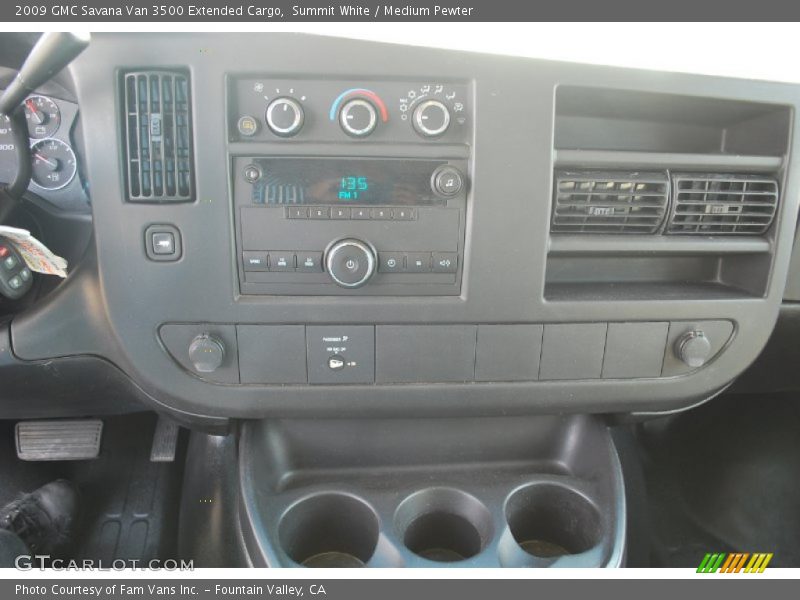Summit White / Medium Pewter 2009 GMC Savana Van 3500 Extended Cargo