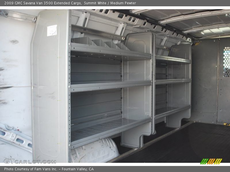 Summit White / Medium Pewter 2009 GMC Savana Van 3500 Extended Cargo