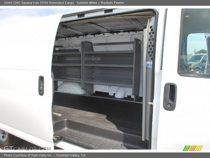 Summit White / Medium Pewter 2009 GMC Savana Van 3500 Extended Cargo