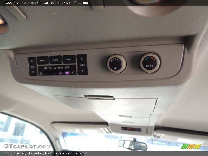 Galaxy Black / Steel/Titanium 2005 Nissan Armada SE