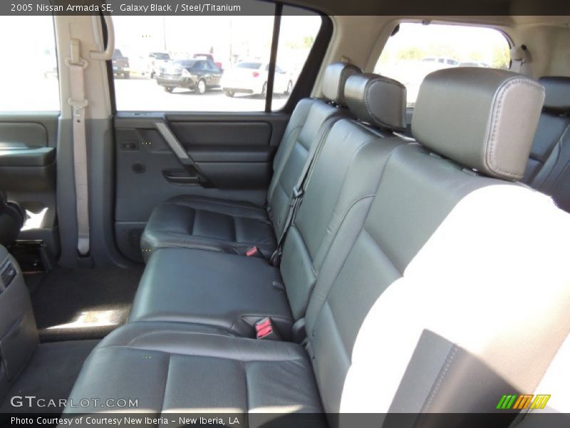 Galaxy Black / Steel/Titanium 2005 Nissan Armada SE