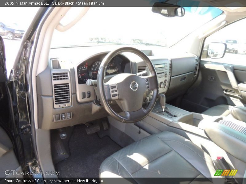 Galaxy Black / Steel/Titanium 2005 Nissan Armada SE