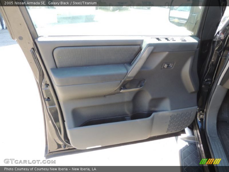 Galaxy Black / Steel/Titanium 2005 Nissan Armada SE