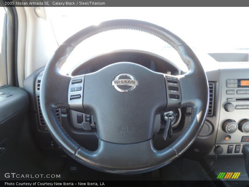 Galaxy Black / Steel/Titanium 2005 Nissan Armada SE