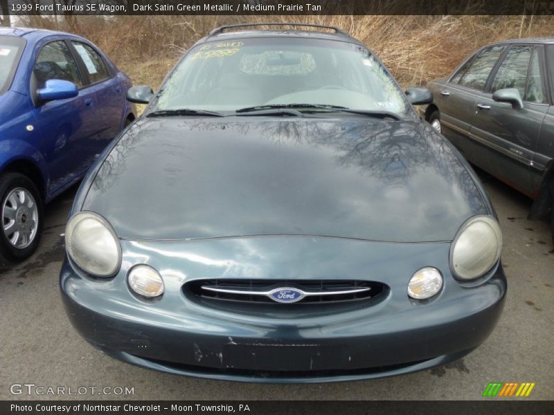 Dark Satin Green Metallic / Medium Prairie Tan 1999 Ford Taurus SE Wagon