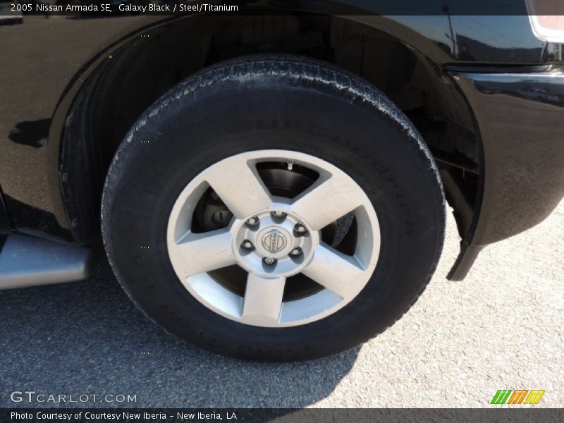 Galaxy Black / Steel/Titanium 2005 Nissan Armada SE