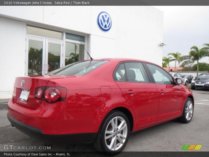Salsa Red / Titan Black 2010 Volkswagen Jetta S Sedan