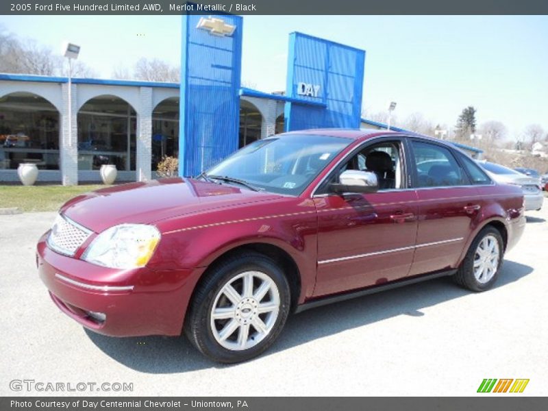 Merlot Metallic / Black 2005 Ford Five Hundred Limited AWD