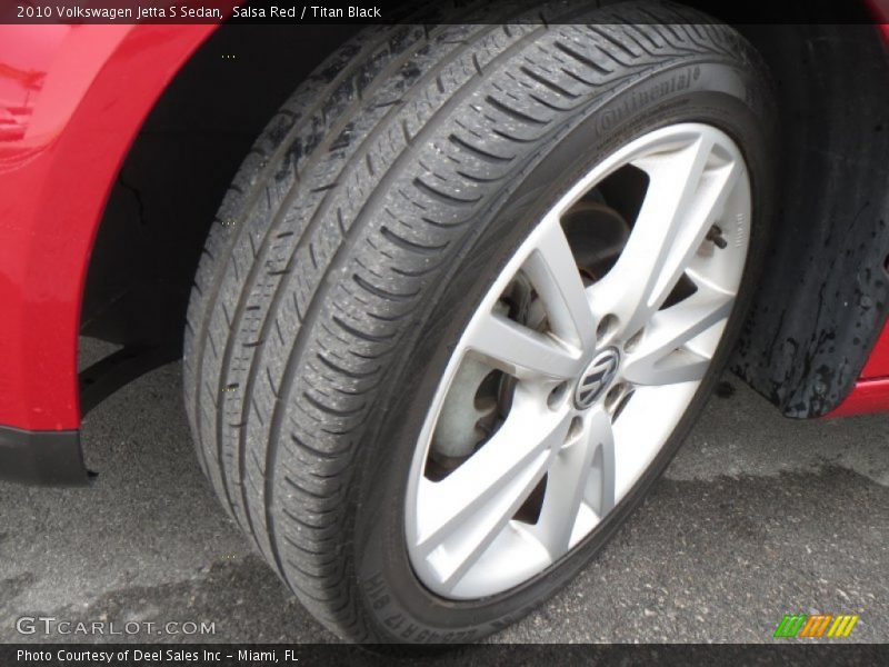 Salsa Red / Titan Black 2010 Volkswagen Jetta S Sedan