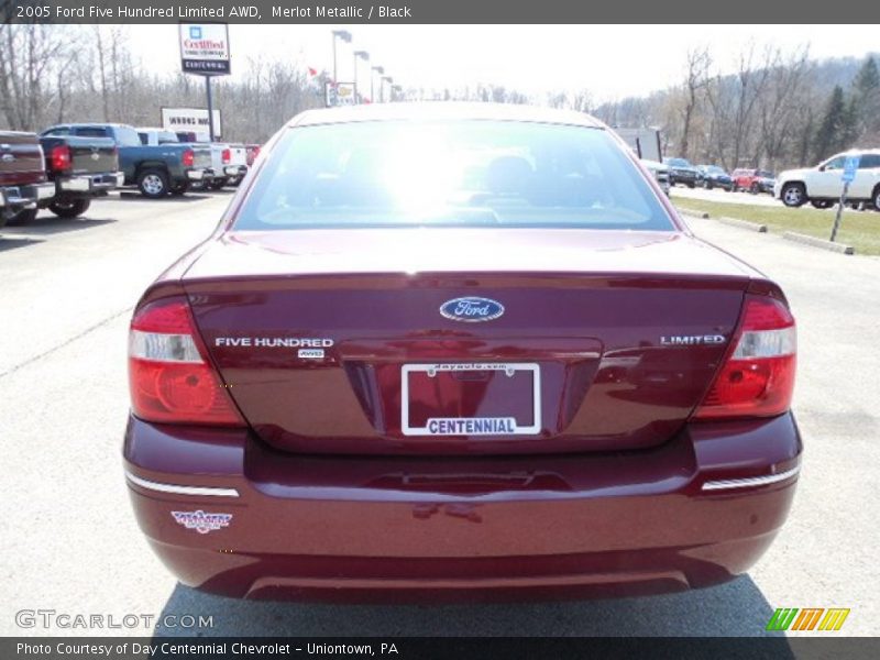 Merlot Metallic / Black 2005 Ford Five Hundred Limited AWD