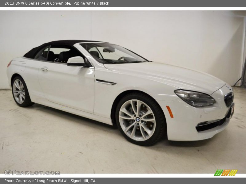 Alpine White / Black 2013 BMW 6 Series 640i Convertible