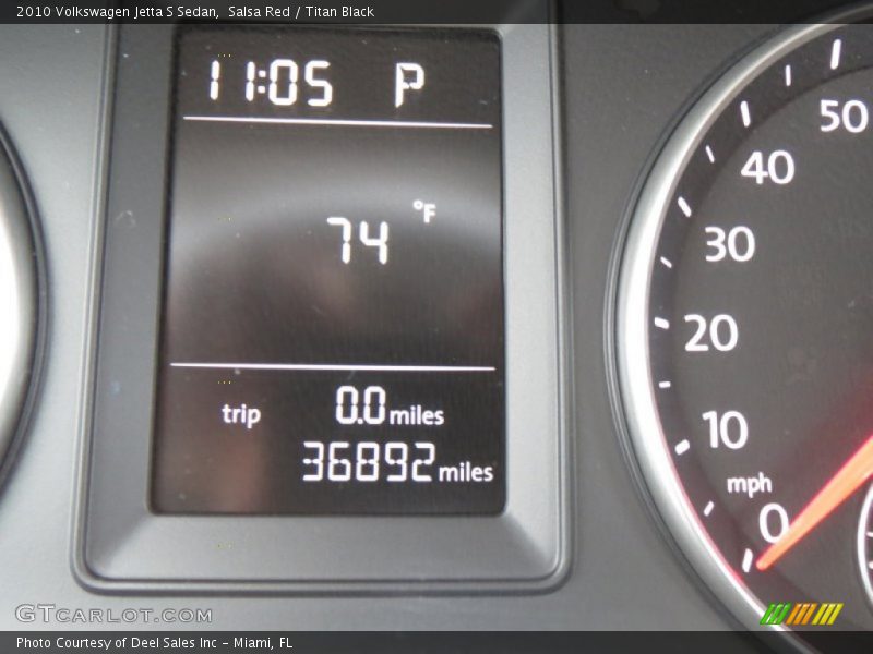 Salsa Red / Titan Black 2010 Volkswagen Jetta S Sedan
