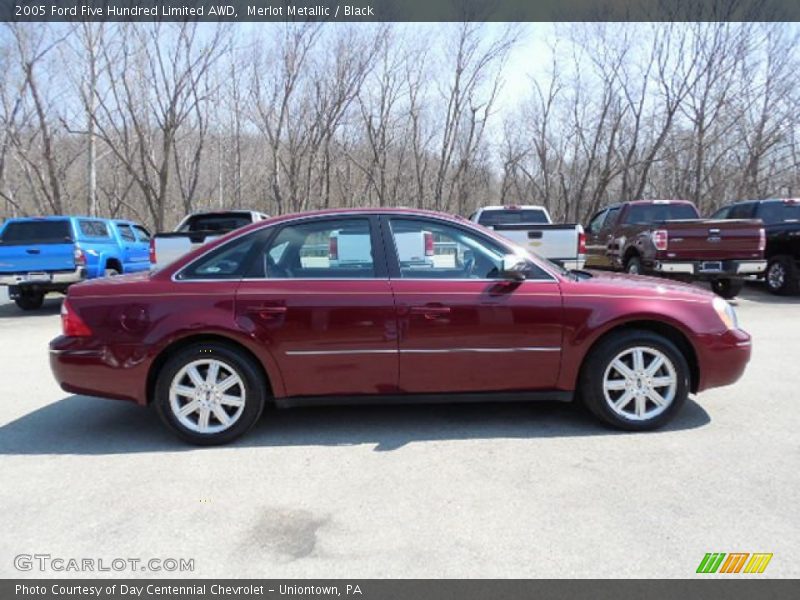 Merlot Metallic / Black 2005 Ford Five Hundred Limited AWD