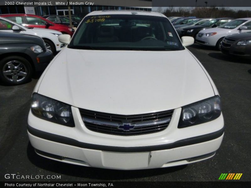 White / Medium Gray 2002 Chevrolet Impala LS
