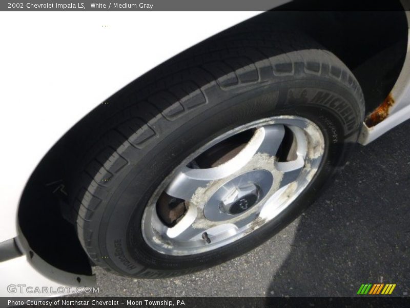 White / Medium Gray 2002 Chevrolet Impala LS