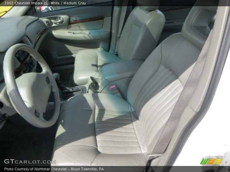 White / Medium Gray 2002 Chevrolet Impala LS