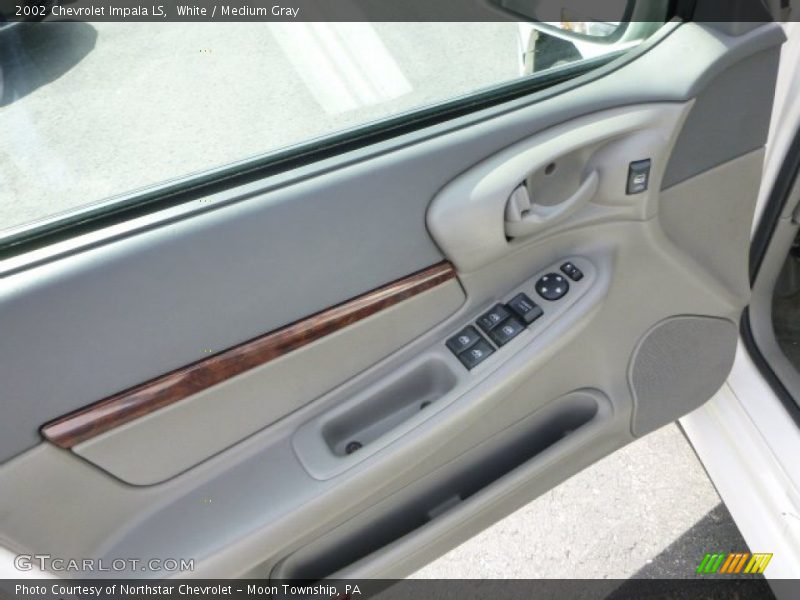 White / Medium Gray 2002 Chevrolet Impala LS