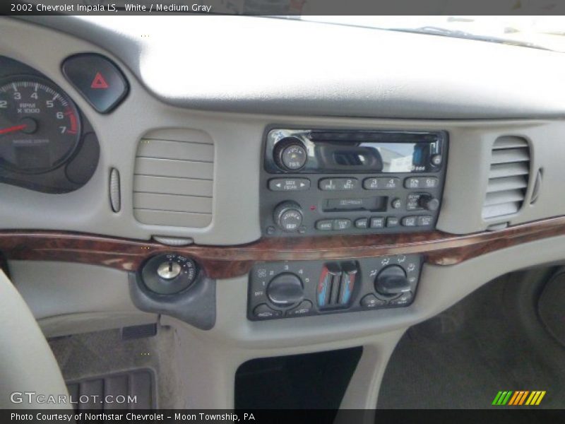 White / Medium Gray 2002 Chevrolet Impala LS