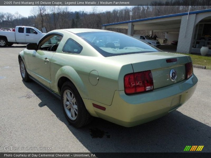 Legend Lime Metallic / Medium Parchment 2005 Ford Mustang V6 Deluxe Coupe