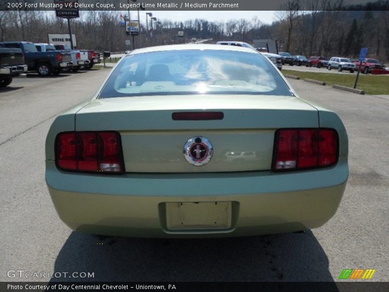 Legend Lime Metallic / Medium Parchment 2005 Ford Mustang V6 Deluxe Coupe